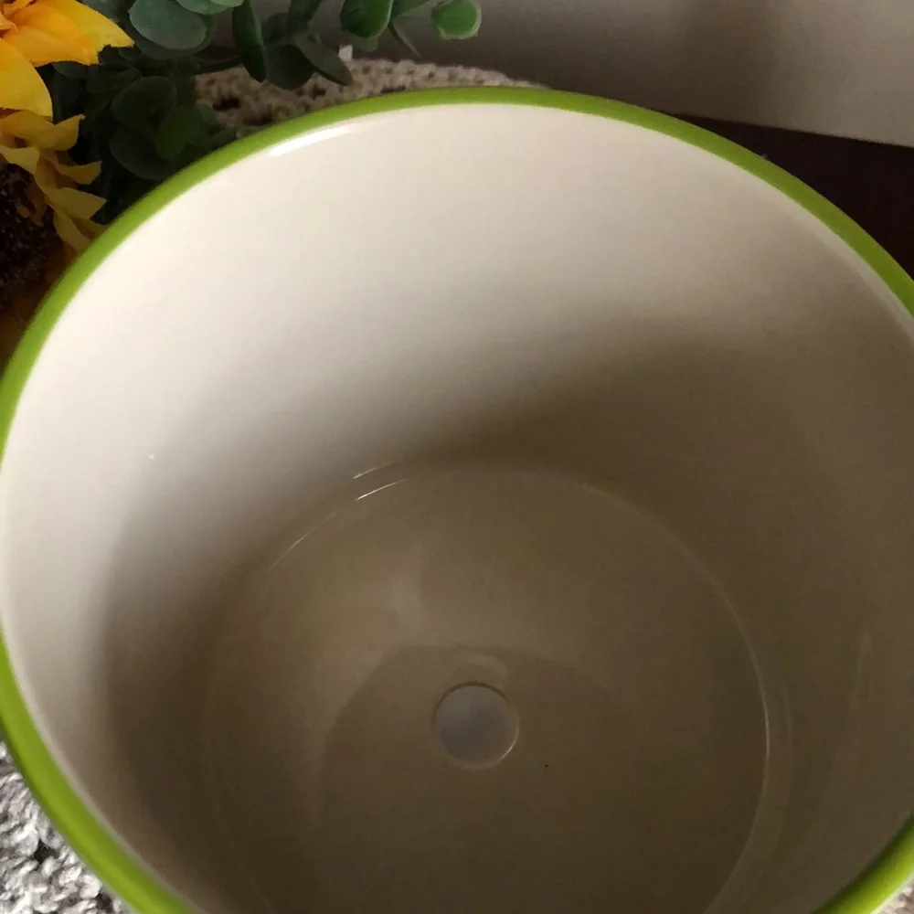 Decorative Green Peacock Ceramic Footed Planter Pot